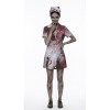Halloween Zombie Nurse Costume for Cosplay Bloody Scary Party Outfit Horror Stage Performance Dress for Adults