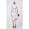 Halloween Horror Ghost Bride Cosplay Costume Dark Bloody Wedding Dress Stage Performance Outfit for Halloween Party for Women YM8768