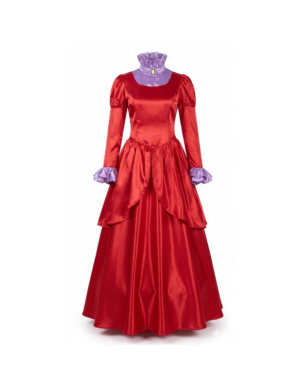 Adult Cinderella Stepmother Cosplay Costume for Halloween Evil Queen Vintage Royal Ball Gown Role Play Outfit for Women YM0831