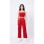 Red Street Dance Outfit for Women Hip Hop Jazz Performance Costume for Students Sports Day Cheerleading Uniform YM0835