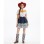 Disguise Jessie Cosplay Costume for Kids Women Western Cowboy Doll Costumes Halloween Carnival Party Jessie Polka Dot Dress YM8808