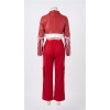 Red Street Dance Outfit for Women Hip Hop Jazz Performance Costume for Students Sports Day Cheerleading Uniform YM0835