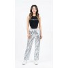 Silver Shiny Hip-Hop Costumes Women Street Dance Sportswear Trendy Jazz Street Dancewear Hip-Hop Performance Cosplay Outfit YM0834