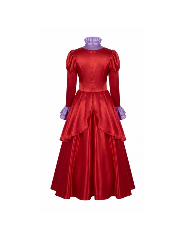 Adult Cinderella Stepmother Cosplay Costume for Halloween Evil Queen Vintage Royal Ball Gown Role Play Outfit for Women YM0831