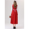 Retro Bavarian Traditional Dirndl Dress for Women Costume for Cosplay Maid Outfit for Oktoberfest Folk Festival Vintage YM0839