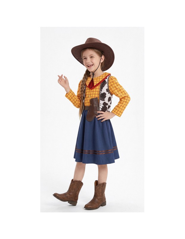 Cosplay Story Woody Costume Sets Cowboy Christmas Dress Unisex Sheriff's Halloween Carnival Dress Up Party Toy Stage Performance YM8788