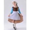 Cinderella Cosplay Costume for Kids Girls Medieval Maid Dress Halloween Performance Outfit Stage Play Clothing for Children YM5856