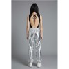 Silver Shiny Hip-Hop Costumes Women Street Dance Sportswear Trendy Jazz Street Dancewear Hip-Hop Performance Cosplay Outfit YM0834