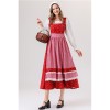 Retro Bavarian Traditional Dirndl Dress for Women Costume for Cosplay Maid Outfit for Oktoberfest Folk Festival Vintage YM0839
