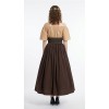 Halloween Costumes for Women Medieval Retro Contrasting Color Slim Swing Dress One-word Shoulder Dress Love Live Cosplay YM0819