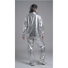 Silver Shiny Hip-Hop Costumes Women Street Dance Sportswear Trendy Jazz Street Dancewear Hip-Hop Performance Cosplay Outfit YM0834