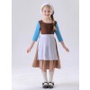 Cinderella Cosplay Costume for Kids Girls Medieval Maid Dress Halloween Performance Outfit Stage Play Clothing for Children YM5856
