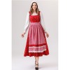Retro Bavarian Traditional Dirndl Dress for Women Costume for Cosplay Maid Outfit for Oktoberfest Folk Festival Vintage YM0839