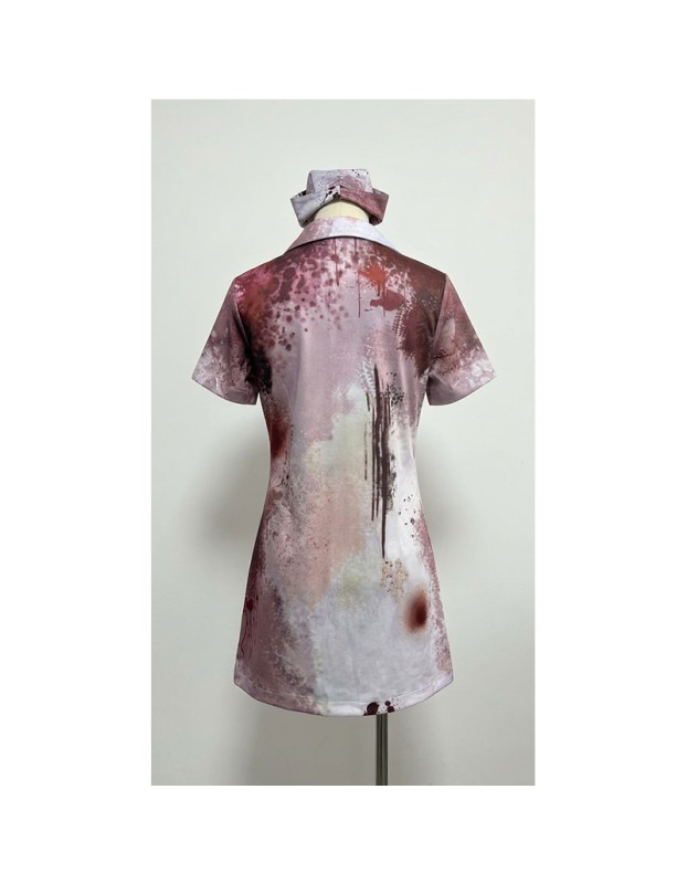 Halloween Zombie Nurse Costume for Cosplay Bloody Scary Party Outfit Horror Stage Performance Dress for Adults