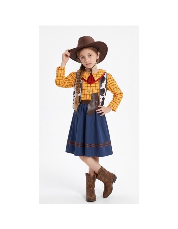 Cosplay Story Woody Costume Sets Cowboy Christmas Dress Unisex Sheriff's Halloween Carnival Dress Up Party Toy Stage Performance YM8788