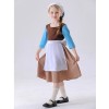 Cinderella Cosplay Costume for Kids Girls Medieval Maid Dress Halloween Performance Outfit Stage Play Clothing for Children YM5856