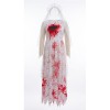 Halloween Party Scary Bridal Orgy Cosplay Costume White Veil Skull Ghost Bride Zombie Bloodstained Dress Bar Party Game Theme YM8811