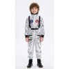Boys Girls Astronaut Costume Silver Space Suit Halloween Role Play Costume for Kids Party Performance New Year Carnival Gift YM8819