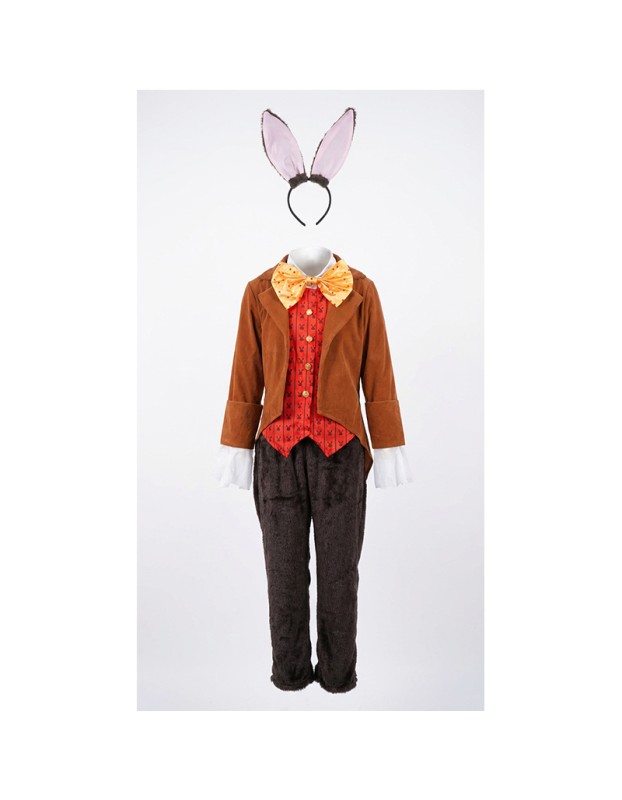 Brand New Halloween Look: Alice Through the Looking Glass White Rabbit Costume for Children - Premium Animal Character Performance Wear YM8812