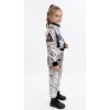 Boys Girls Astronaut Costume Silver Space Suit Halloween Role Play Costume for Kids Party Performance New Year Carnival Gift YM8819