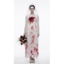 Halloween Party Scary Bridal Orgy Cosplay Costume White Veil Skull Ghost Bride Zombie Bloodstained Dress Bar Party Game Theme YM8811
