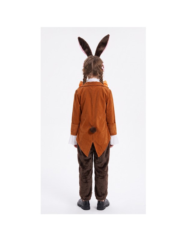 Brand New Halloween Look: Alice Through the Looking Glass White Rabbit Costume for Children - Premium Animal Character Performance Wear YM8812