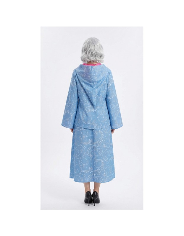 Fairy Godmother Cosplay Costume Blue Outfits Woman Halloween Carnival Cosplay Cinderella Fairy Godmother Customized Clothes YM8810