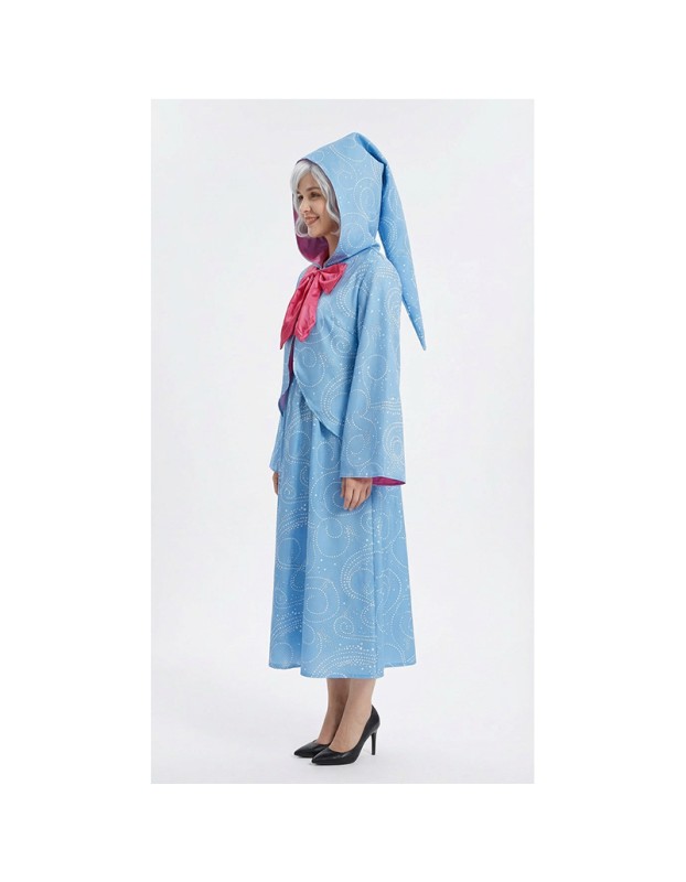 Fairy Godmother Cosplay Costume Blue Outfits Woman Halloween Carnival Cosplay Cinderella Fairy Godmother Customized Clothes YM8810