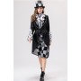 Halloween Mad Hatter Cosplay Costume, Plaid Formal Suit Stage Drama Role Play Outfit YM8813