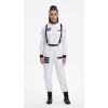 Astronaut Costume Adult White Spaceman Costume Plus Size Women Space Suit Party Dress up Costume Astronaut Suit YM8818