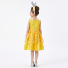 Halloween Cosplay Costume Anime Judy Rabbit Police Officer Yellow Sleeveless Dress Theme Party Role Playing Outfits for Girls YM8822