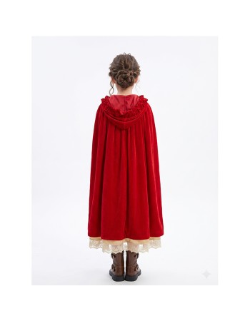 Adult Halloween Costume Red Riding Hood Grandma Princess Long Dress Stage Performance Cloak Robe Women's Traditional Ethnic Wear YM8817