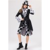 Halloween Mad Hatter Cosplay Costume, Plaid Formal Suit Stage Drama Role Play Outfit YM8813