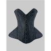 Women Overbust Vintage Corset Top Lace Up Bustier Gothic Jacquard Long Torso Corsets Shapewear Hourglass Body Shaper Waist Train WK2502