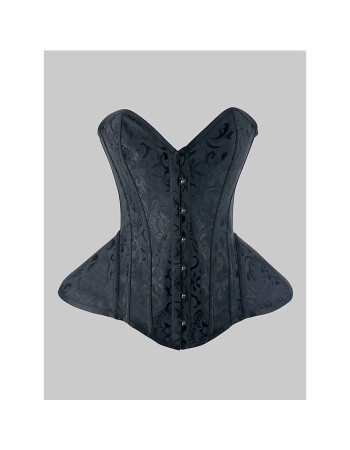 Women Overbust Vintage Corset Top Lace Up Bustier Gothic Jacquard Long Torso Corsets Shapewear Hourglass Body Shaper Waist Train WK2502