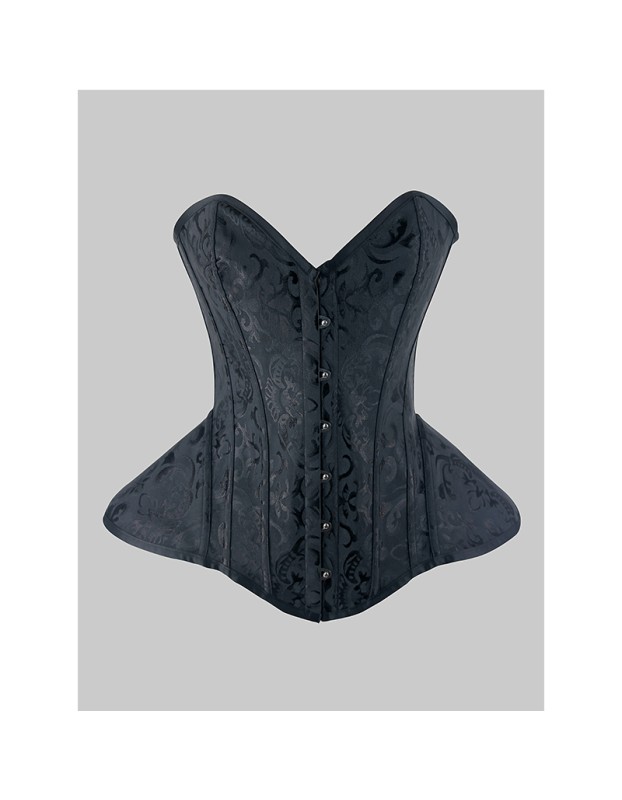 Women Overbust Vintage Corset Top Lace Up Bustier Gothic Jacquard Long Torso Corsets Shapewear Hourglass Body Shaper Waist Train WK2502