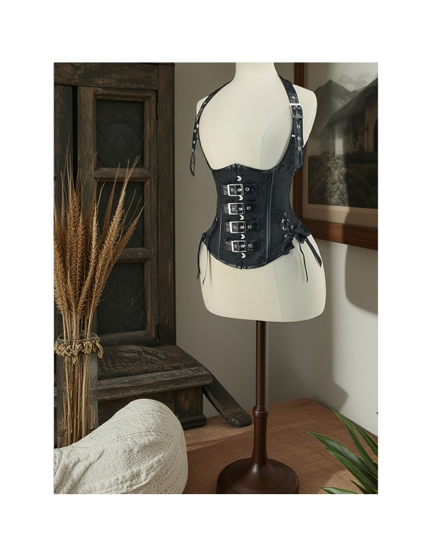 Steampunk Underbust Corset Vest Waist Cincher Bustier Top Sexy Women Plus Size Gothic Corselet Slimming Shapewear WK2514