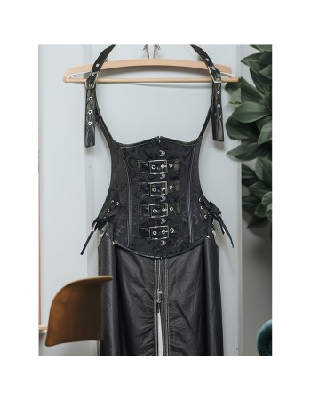 Steampunk Underbust Corset Vest Waist Cincher Bustier Top Sexy Women Plus Size Gothic Corselet Slimming Shapewear WK2514