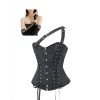 Women's Corset Steampunk Body Shapewear Vintage Gothic Clothes Bodice Bustier Overbust Burlesque Goth Waist Lace-up Corselet WK2504