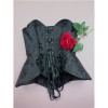Women Overbust Vintage Corset Top Lace Up Bustier Gothic Jacquard Long Torso Corsets Shapewear Hourglass Body Shaper Waist Train WK2502