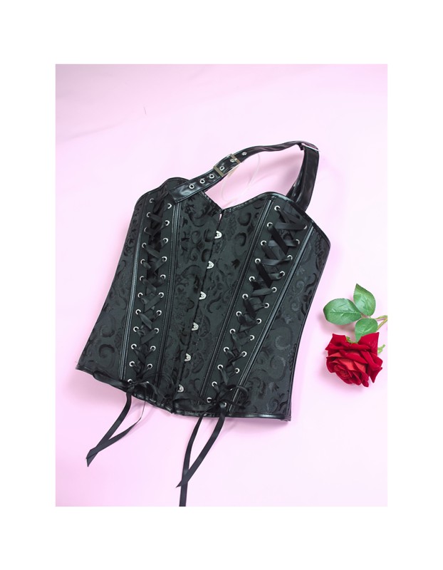 Women's Corset Steampunk Body Shapewear Vintage Gothic Clothes Bodice Bustier Overbust Burlesque Goth Waist Lace-up Corselet WK2504