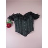 Gothic Women Corsets Bustiers Floral Lace Tops Sexy Lace Sleeves Corset Lingerie Burlesque Vintage Steampunk Bustier Costumes WK2506