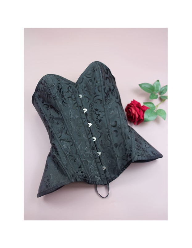 Women Overbust Vintage Corset Top Lace Up Bustier Gothic Jacquard Long Torso Corsets Shapewear Hourglass Body Shaper Waist Train WK2502