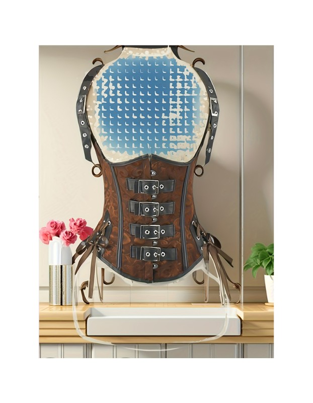 Steampunk Underbust Corset Vest Waist Cincher Bustier Top Sexy Women Plus Size Gothic Corselet Slimming Shapewear WK2514