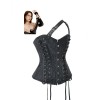 Women's Corset Steampunk Body Shapewear Vintage Gothic Clothes Bodice Bustier Overbust Burlesque Goth Waist Lace-up Corselet WK2504