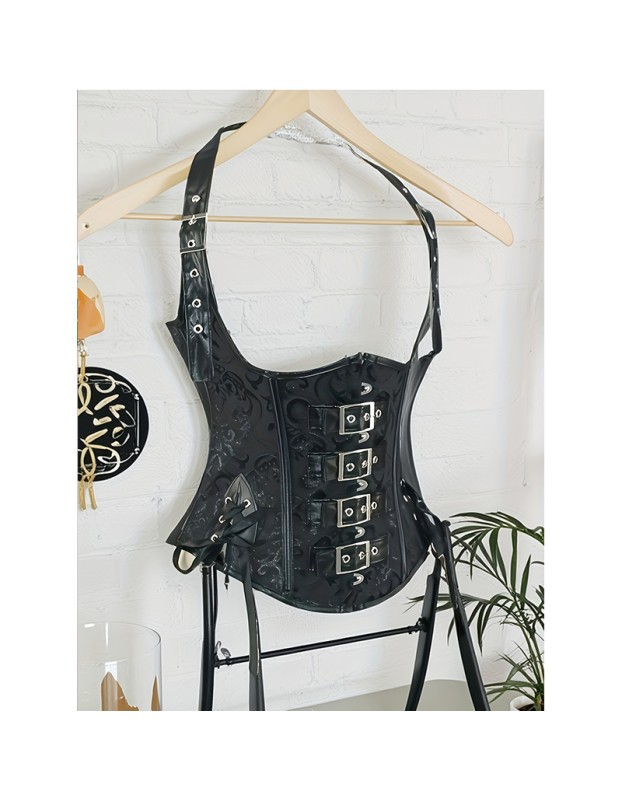 Steampunk Underbust Corset Vest Waist Cincher Bustier Top Sexy Women Plus Size Gothic Corselet Slimming Shapewear WK2514