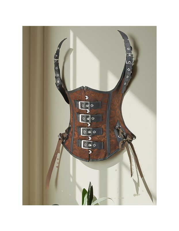 Steampunk Underbust Corset Vest Waist Cincher Bustier Top Sexy Women Plus Size Gothic Corselet Slimming Shapewear WK2514