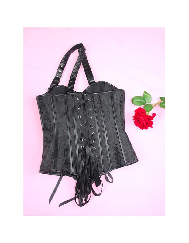 Women's Corset Steampunk Body Shapewear Vintage Gothic Clothes Bodice Bustier Overbust Burlesque Goth Waist Lace-up Corselet WK2504