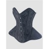 Women Overbust Vintage Corset Top Lace Up Bustier Gothic Jacquard Long Torso Corsets Shapewear Hourglass Body Shaper Waist Train WK2502