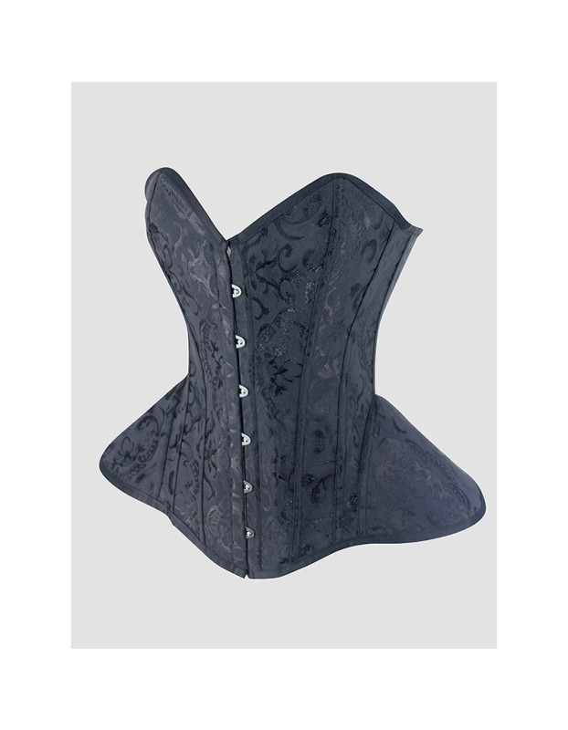 Women Overbust Vintage Corset Top Lace Up Bustier Gothic Jacquard Long Torso Corsets Shapewear Hourglass Body Shaper Waist Train WK2502